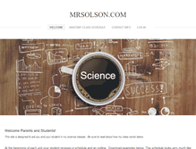 Tablet Screenshot of mrsolson.com